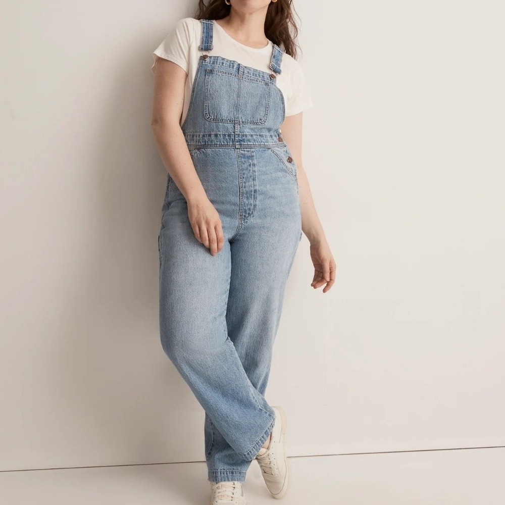 Madewell Denim Oversized Carpenter Overalls Jumpsuit Farmer Jeans Medium